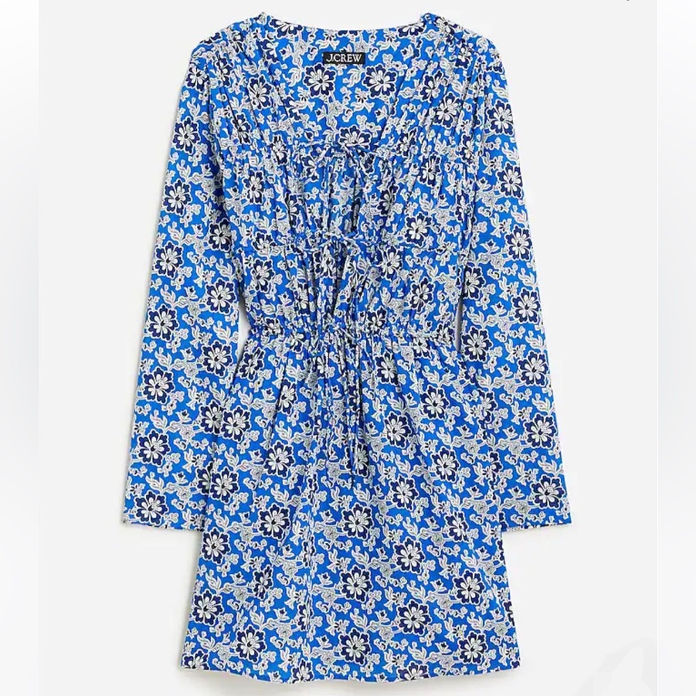 J. Crew Tiered Beach Dress in Cotton Voile: Medium